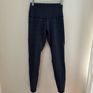 Glyder Sultry Black/Silver Double Shimmer Stripe Leggings